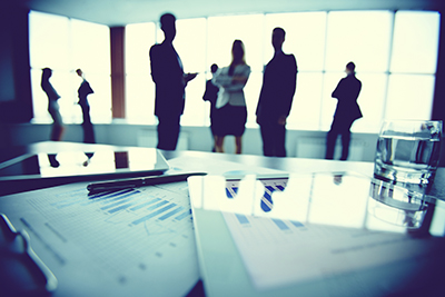 People standing in an office